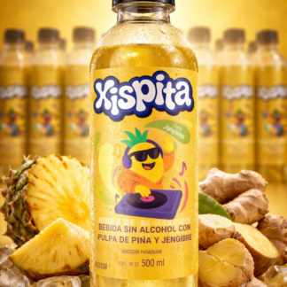 Caja 12 uds. de Jugo Piña, Jengibre y menta Xispita